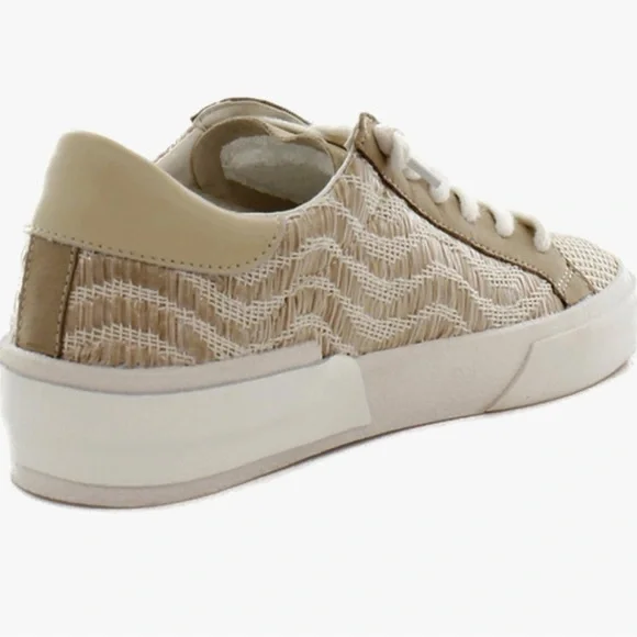 New Women's Dolce Vita Zina Sneakers size 8 Wheat Raffia - Picture 5 of 8